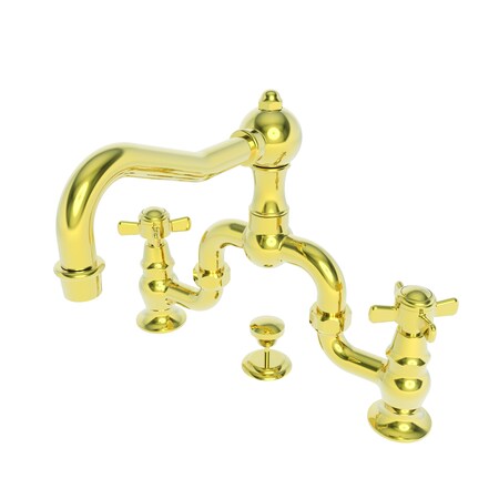 Newport Brass Lavatory Bridge Faucet in Forever Brass (Pvd) 1000B-01